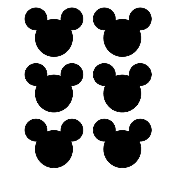 Mickey Heads Wall Stickers - Clarkes Creations